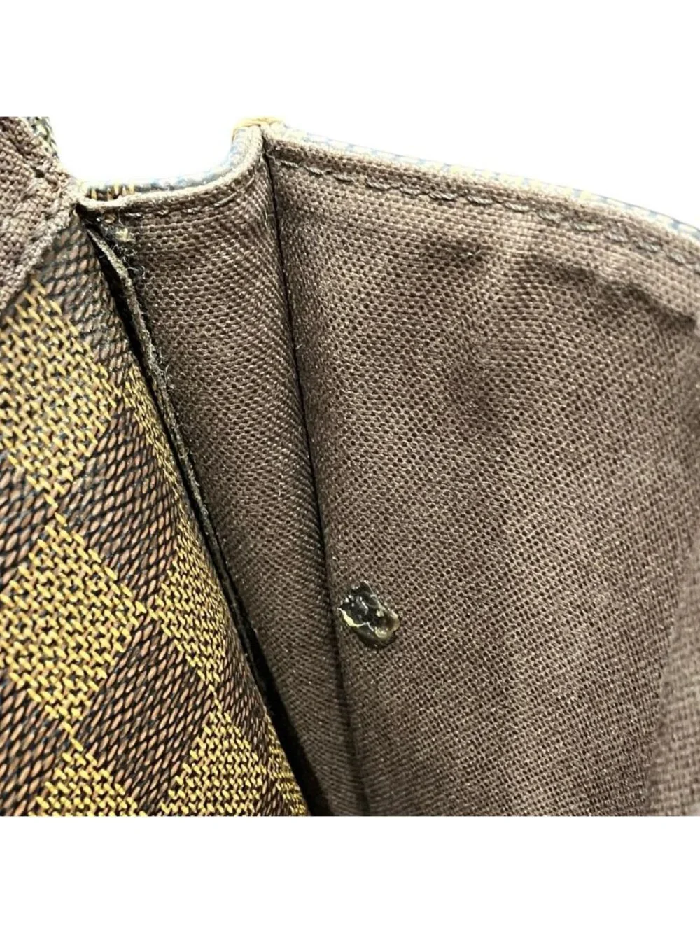 Louis Vuitton Pochette Melville Damier Ebene Shoulder Bag Canvas